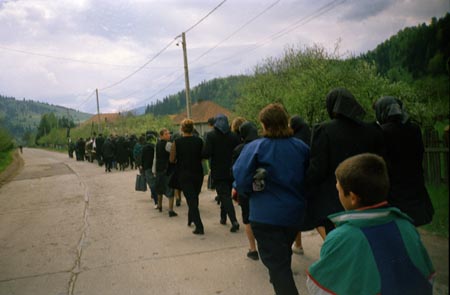temetési menet