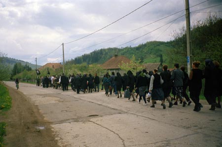 temetési menet
