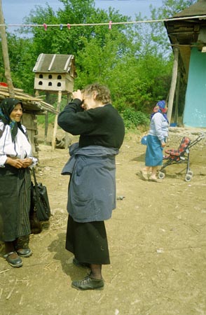 Gazda Klára fényképez