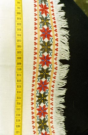 servet hímzése
