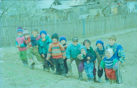 gyerekek az utcán